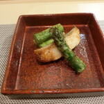 心一 - ほっけ塩焼き　厚沢部のアスパラ