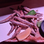 心楽 - きびなご唐揚げ。毎回注文しているかも。