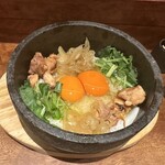 侘家古暦堂 - 石焼親子丼（ドリンクセット）　　2060円