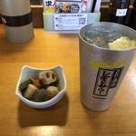 寿司居酒屋 や台ずし - 大人レモンサワー・お通し（煮物）