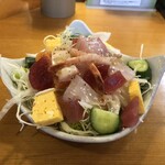 寿司居酒屋 や台ずし - 海鮮サラダ（ハーフ）
