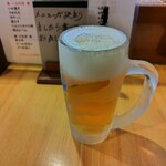 荒磯料理　海女小屋 - 乾杯～。