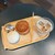 トーチドットベーカリー - 料理写真:カフェラテとパン