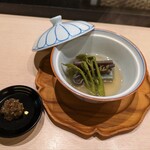 Sushiya Nobu - 「蓬麩と山菜の炊き合わせ　蕗味噌添え」