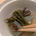 Sushiya Nobu - ほろ苦い蕗味噌