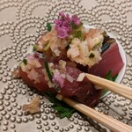 Sushiya Nobu - 細かに刻んだ香味野菜が良い