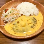 びっくりドンキー 豊山店 - チーズバーグディッシュ　期間限定黄チーズトッピング