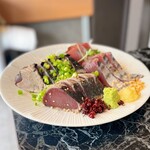 なんか喰ぃ亭 - かつおの塩たたき＆かつおのお造り