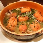 エル・パストール - アンコウとアサリのサルサベルテ