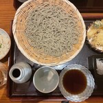 Sagara - 春・天ぷら盛り合わせせいろ盛り　鯛ご飯つき