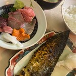 さかな亭 - さしみ 焼き魚 定食