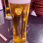 Sakanatosakehanatareshimbashiten - 乾杯ビール