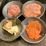 Sakana to sake hanatare shinbashi ten - 珍味盛り合わせ