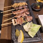 Kumano Jidori Miejin - おまかせ5種塩焼き