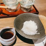 おやじの炉端ハンバーグ - 追加　鬼おろし　¥100