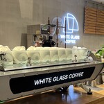 WHITE GLASS COFFEE - 