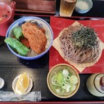 そば処 壱 - タレカツ丼セット