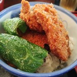 そば処 壱 - セットのタレカツ丼