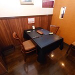 ベルエキップ - 今回案内されたテーブル席