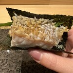 Sushi Shimizu - スペシャリテ　白甘鯛と自家製からすみ海苔巻き