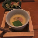 日本酒・米屋 蔵バル - お通しは茶碗蒸しでした