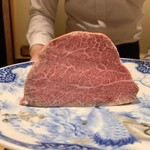 味あら井 - 耶馬溪の牛肉(ヒレ)