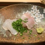 味あら井 - 城下ガレイ、クエ、白甘鯛