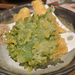 Hakata Tempura Yamaya - 筍と大葉