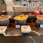 ザ・テラス - ココナッツベジタブルカレー、パンプキンスープ、野菜とベーコンのブイヨンスープ