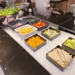 ザ・テラス - サラダバー、お漬物4種