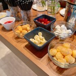 ザ・テラス - チョコフェンデュの具材