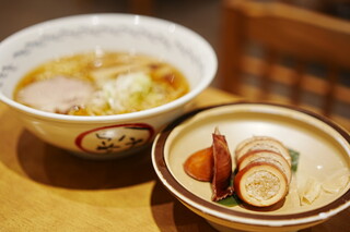 Ikameshiya Hourin - 八戸ラーメンといかめしセット (￥1,490)