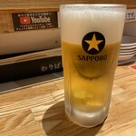 博多ラーメン でぶちゃん - 生ビール