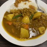 Koko Ichibanya - Theチキンカレーに、野菜、納豆トッピング。