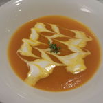 ビストロ ロカマドゥール - 12月再訪　　無農薬野菜のスープ・・・鶴首かぼちゃのポタージュ♪