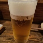Sumiyaki Sousai Toriya Hitomi - “ハートランド生ビール”。立ち上がりの一杯！儀式みたいなものですかな。