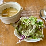 Bamu Zu Kafe - サラダ＋スープ