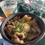 阪神甲子園球場 - 一枚肉とぼっかけの神戸牛づくし丼@1,100
