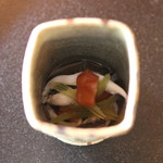 招福樓 - 白魚、蕗、雲丹、梅 のお口直し