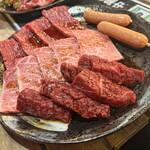 焼肉まるかわ - 肉盛り