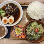 Cibo & Piantato - 窯焼き上州牛てごねハンバーグプレート✨
      デミグラスソース✨ライス大♡