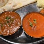 Izakaya Indian Curry and Asian Restaurant Chandrama - キーマエッグカレー＆バターチキンカレー