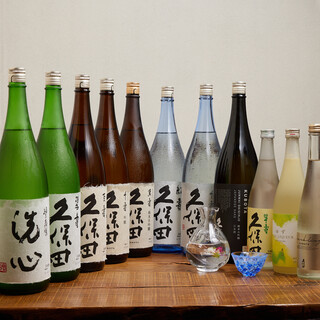 All types of Kubota are only available at our store! Cheers with a wide variety of sake and shochu