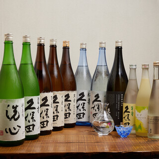 久保田全種は当店のみ！種類豊富な日本酒・焼酎で乾杯