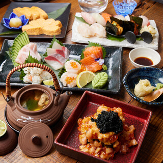 您還可以享用使用極其新鮮的魚製成的壽司和海鲜菜餚。