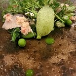 RISTORANTE AKITA 南青山 - 鰆と毛蟹と春野菜