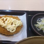 ゆで太郎 もつ次郎 - コロッケにマヨネーズ