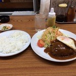 とん助 - ハンバーグダブル・卵乗せ