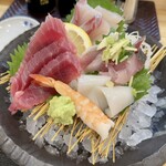 若竹丸食堂 - お刺身定食(4種盛り)