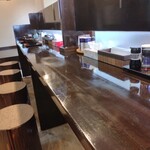 麺工房 華みずき - カウンター席